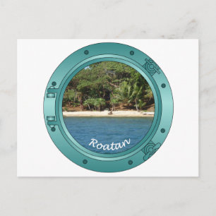 Roatan Porthole Postkarte