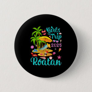 Roatan Strand Honduras Sommerurlaub Mädchen Reise  Button