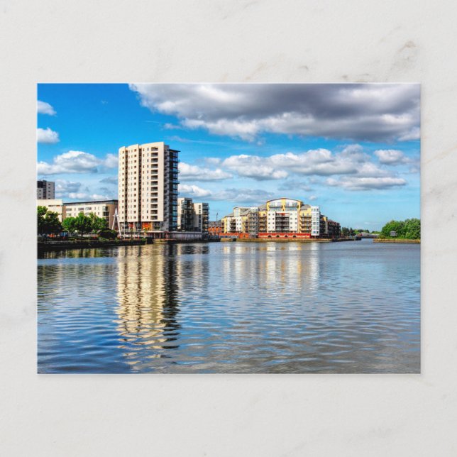 Roath Basin Cardiff Bay Cardiff, Wales 2012 Postkarte (Vorderseite)