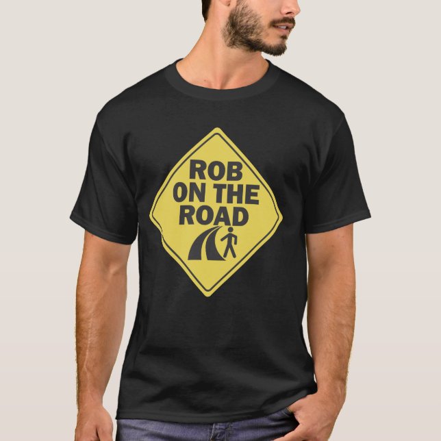 Rob auf dem Straßen-T - Shirt (Vorderseite)