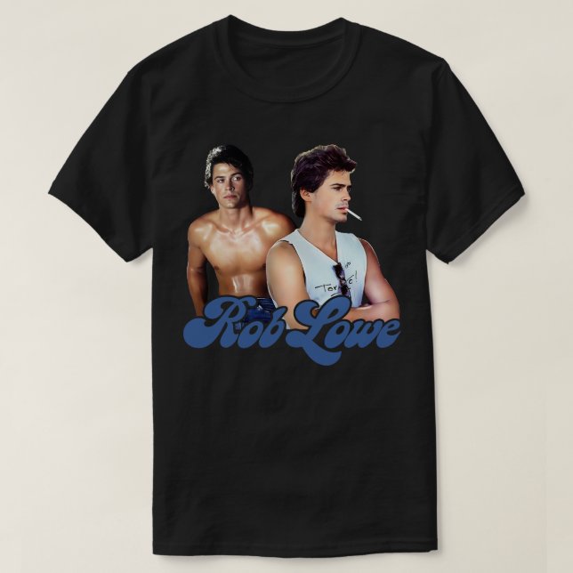 Rob Lowe Sexy 80er Ästhetisches Design T-Shirt (Design vorne)