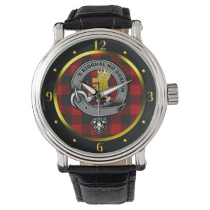 Rob Roy MacGregor Clan Abzeichen & Tartan Armbanduhr