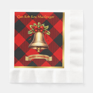 Rob Roy MacGregor Personalisiert Tartan Christmas Serviette