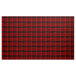 Rob Roy Tartan Karierte Stoffe in Rot und Schwarz