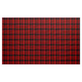 Rob Roy Tartan Karierte Stoffe in Rot und Schwarz