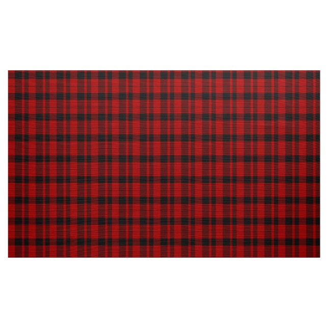 Rob Roy Tartan Karierte Stoffe in Rot und Schwarz (Yard (91,4 cm))