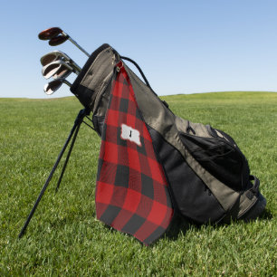 Rob Roy Tartan Rot & Schwarz Golfhandtuch