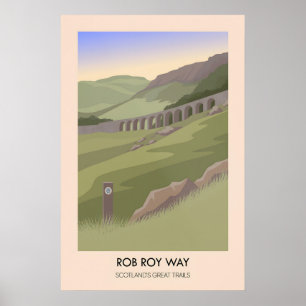 Rob Roy Way Schottlands Große Trails Poster