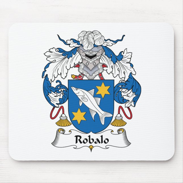 Robalo-Familienwappen Mousepad (Vorne)