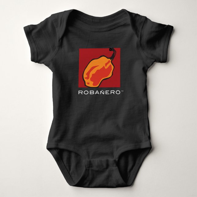 Robañero Logo Baby Strampler (Vorderseite)