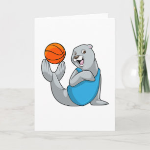 Robbe beim Basketball-Sport Karte