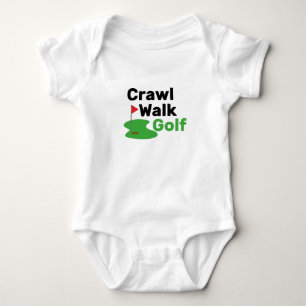 Robben Gang Golf Golfer Baby, Golfer Vater Geschen Baby Strampler
