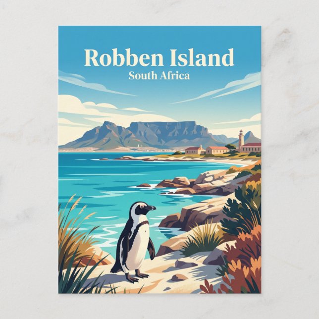 Robben Island Südafrika Postkarte (Vorderseite)
