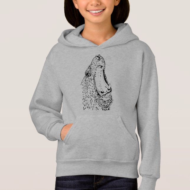Robben-Schrei Hoodie (Vorderseite)