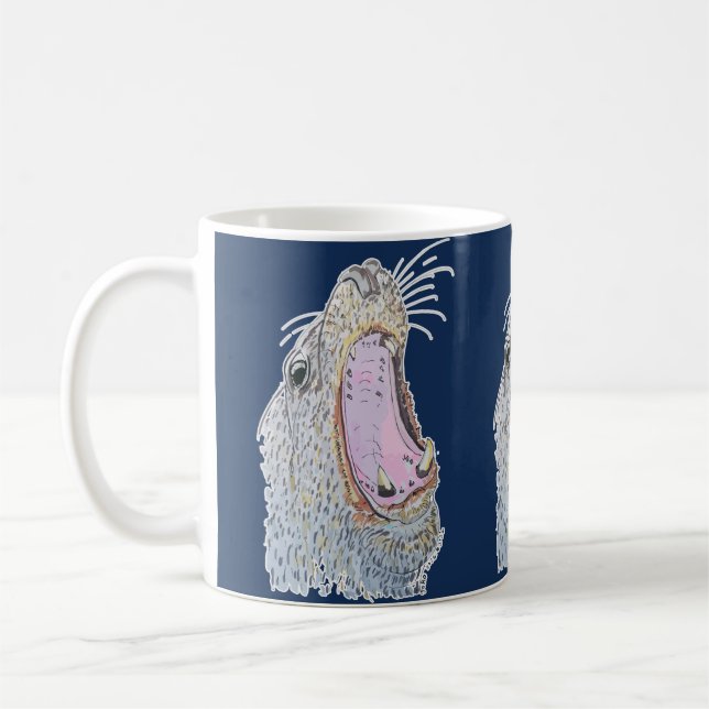 Robben-Schrei Kaffeetasse (Links)