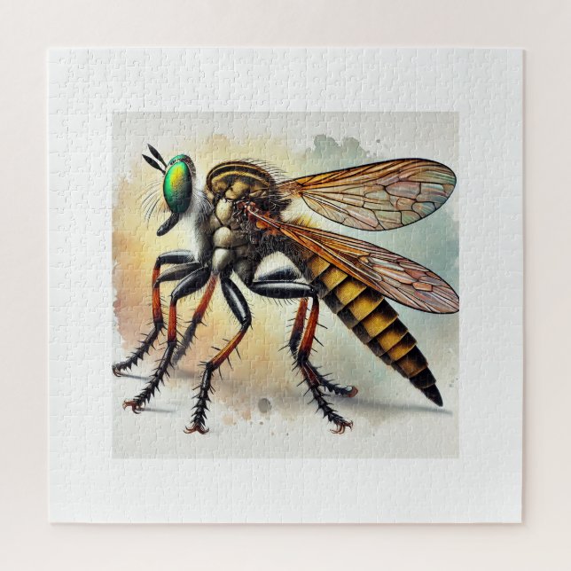 Robber Fly 131024IREF221 - Watercolor Puzzle (Vertikal)