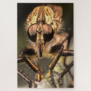Robber Fly Profil Asildae Artistic Nah Up Puzzle
