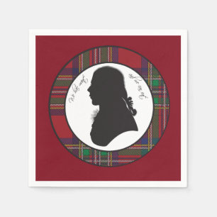 Robbie brennt Silhouetteservietten Serviette