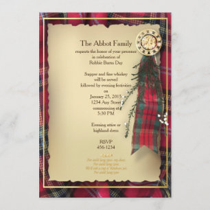 Robbie Burns formelle Einladung