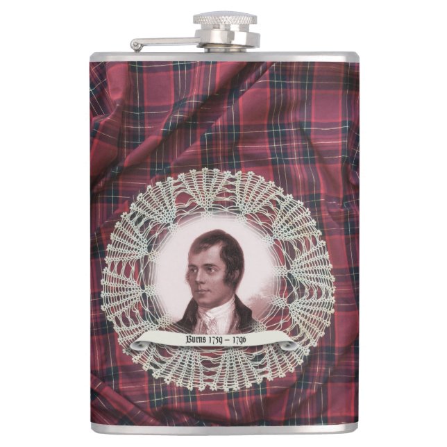 Robbie Burns Highland Flask Flachmann (Vorderseite)