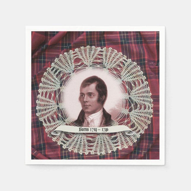 Robbie Burns Highland Napkins Serviette (Vorderseite)