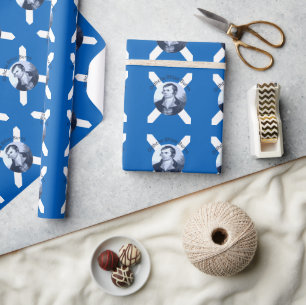 Robbie Burns - In blauer Nacht von Burns Saltire Geschenkpapier