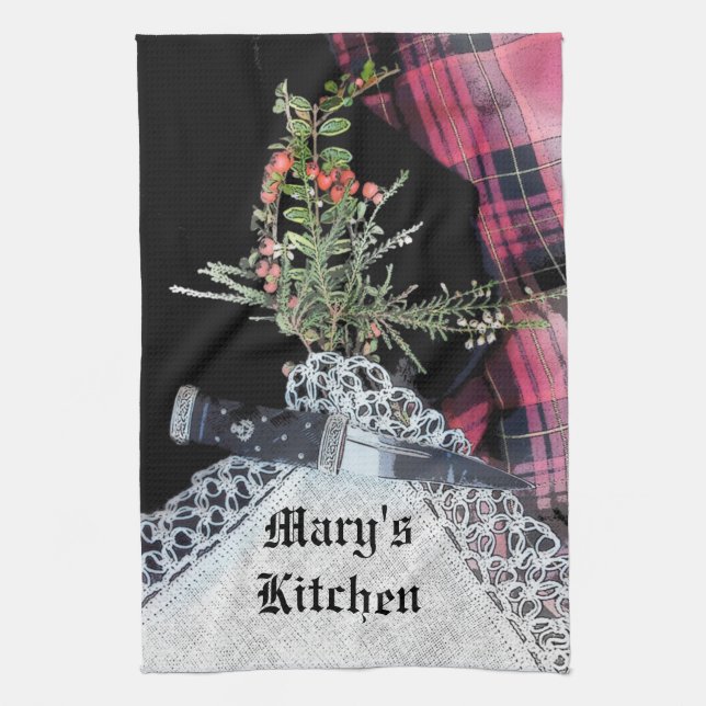 Robbie Burns lässiges Teetuch Küchentuch (Vertikal)