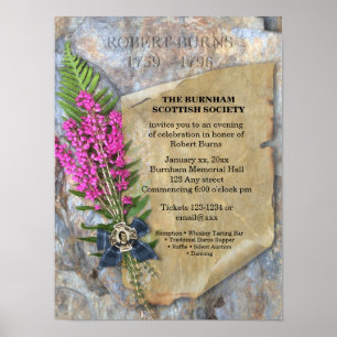 Robbie Burns Rustic - Event Poster