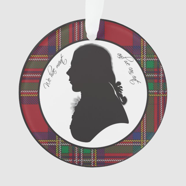 Robbie Burns Silhouette Ornament (Vorderseite)