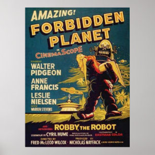 Robbie der Roboter Verbotene Planet Poster