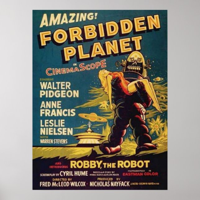 Robbie der Roboter Verbotene Planet Poster (Vorne)