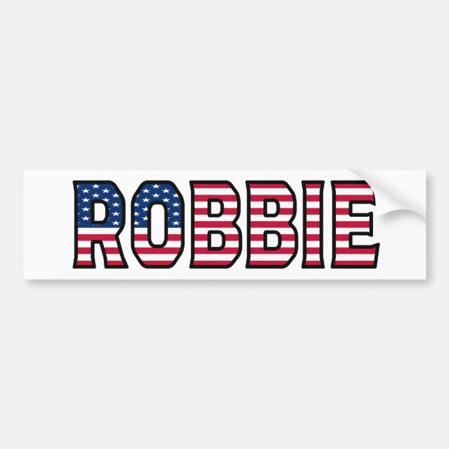 Robbie Name Vorname USA Aufkleber Sticker Auto Autoaufkleber (Vorne)