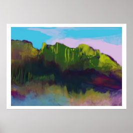 Robbin-egg-blaue Himmelskarte Poster