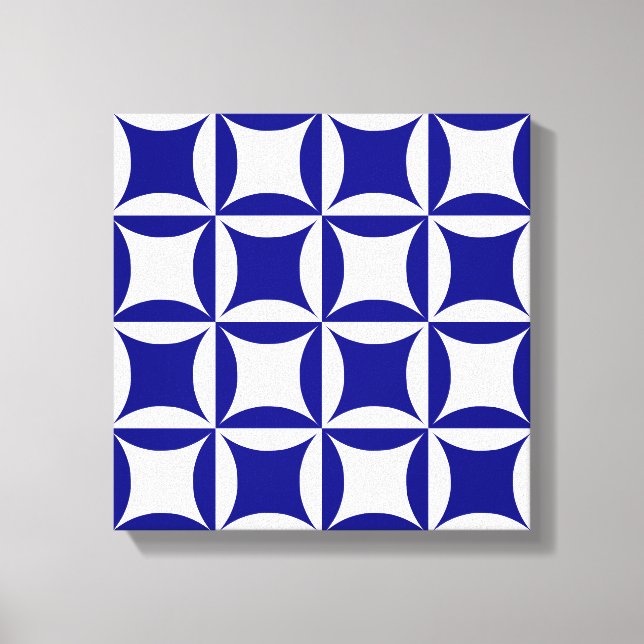 Robbing Peter to Pay Paul Blue Pattern Leinwanddruck (Vorderseite)