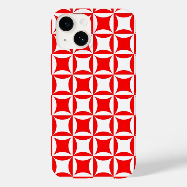 Robbing Peter to Pay Paul Red Pattern Case-Mate iPhone Hülle (Rückseite)