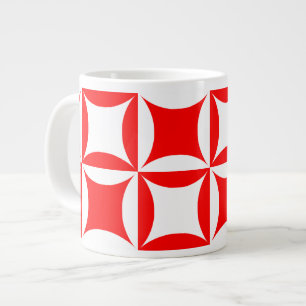 Robbing Peter to Pay Paul Red Pattern Jumbo-Tasse