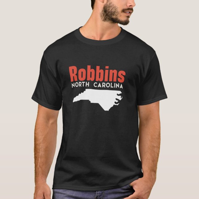 Robbins North Carolina USA Staat America Travel T-Shirt (Vorderseite)