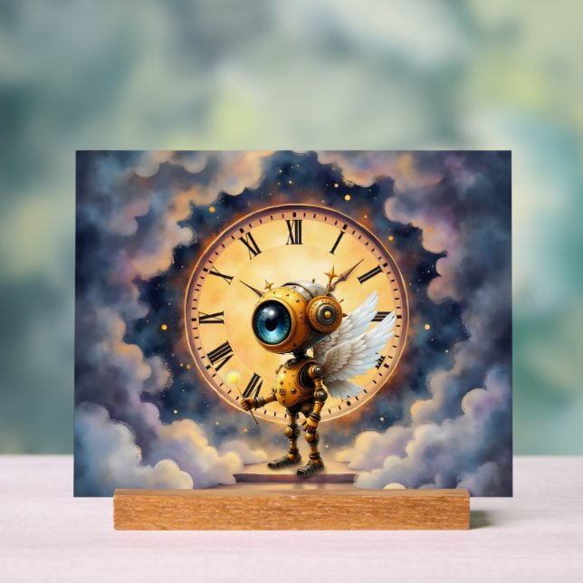 Robby der geflügelte Zeitwächter – Wings of Time S Acrylschild (Neutral)