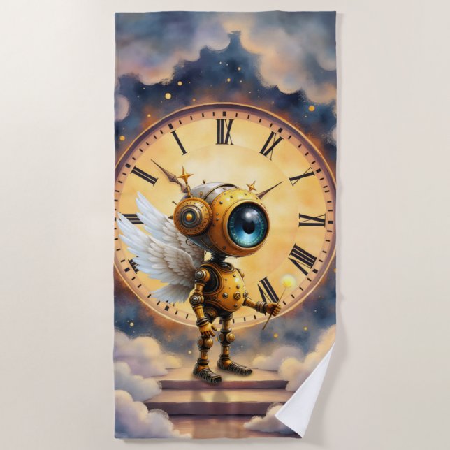 Robby der geflügelte Zeitwächter – Wings of Time S Strandtuch (Vorderseite)