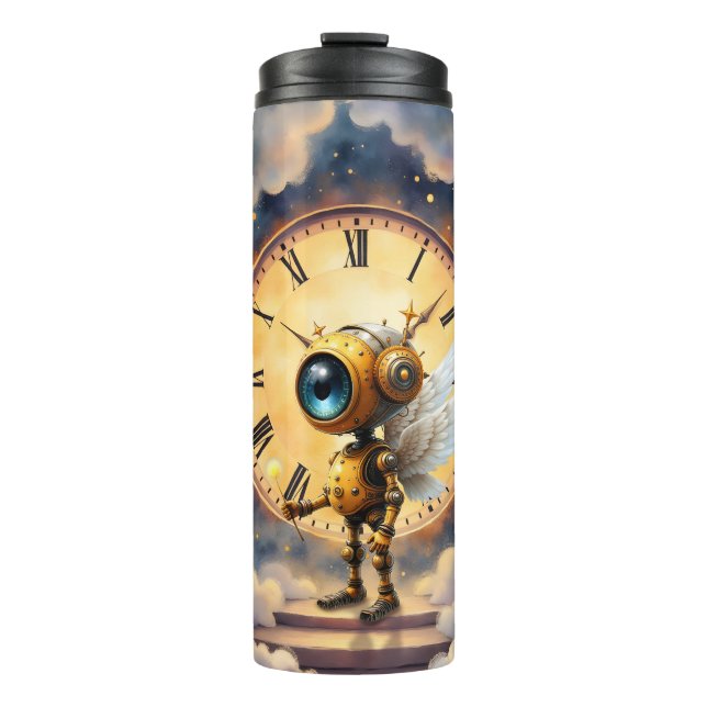 Robby der geflügelte Zeitwächter – Wings of Time S Thermosbecher (Vorderseite)