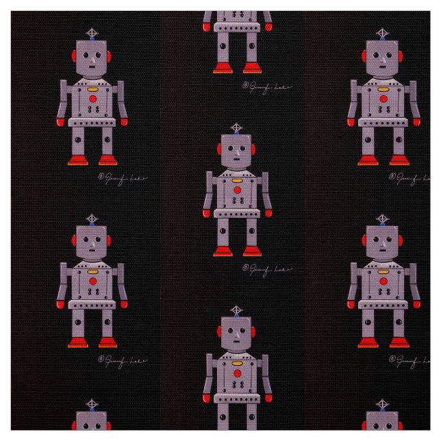 Robby the Robot Stoff (Muster)