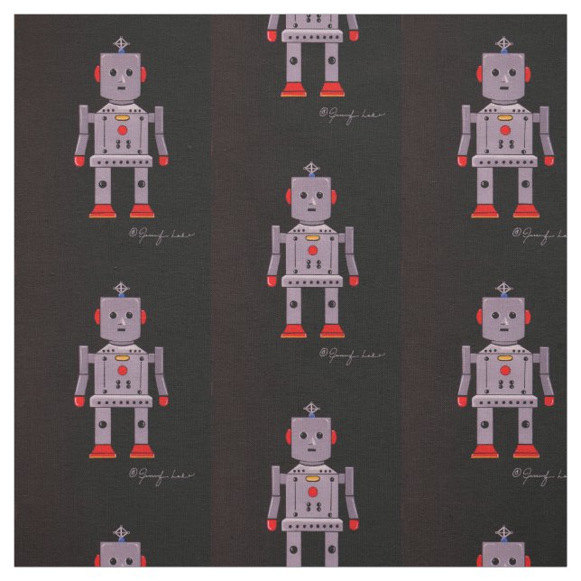 Robby the Robot Stoff (Muster)