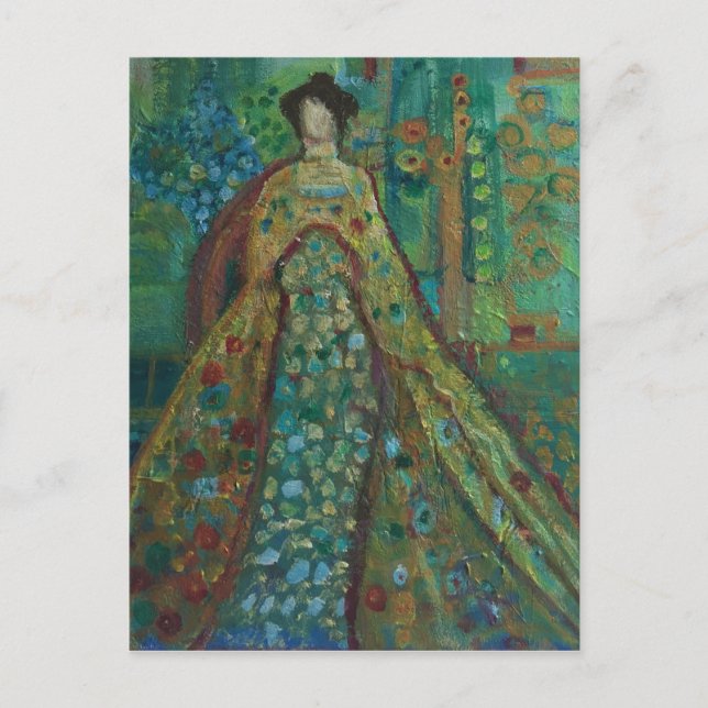 Robed Woman Postkarte (Vorderseite)