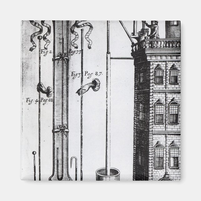 Robert Boyles Entwicklung der Wasserpumpe Magnet (Vorne)