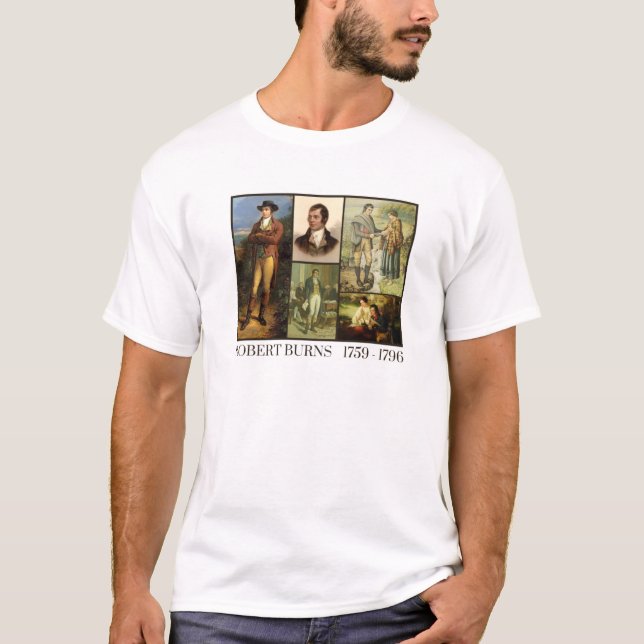 Robert Burns 1759 - 1796 T Shirt (Vorderseite)