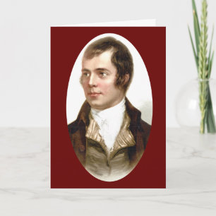 Robert Burns Auld Lang Syne New Year Card Feiertagskarte