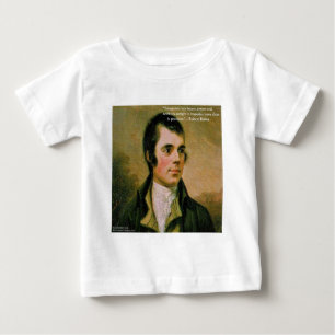 Robert Burns & Berühmter Verdacht Zitat Baby T-shirt