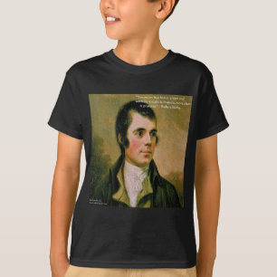 Robert Burns & Berühmter Verdacht Zitat T-Shirt