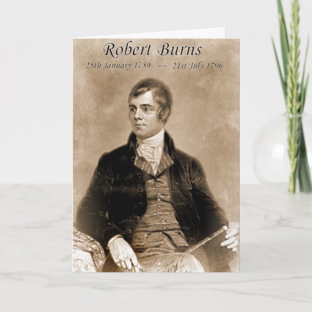 ROBERT BURNS CARD FEIERTAGSKARTE (Vorderseite)