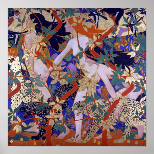 Robert Burns Die Jagd Diana und ihre Nymphen Poster (Vorne)